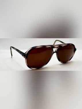 Men's Brown Aviator Sunglasses - no lenses 52-20-48